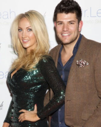Leah Totton with her ex-boyfriend Fraser Forster